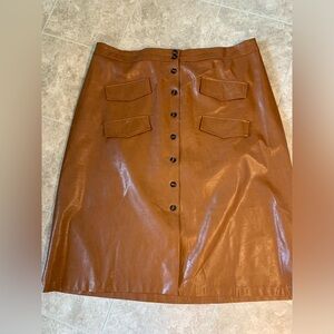 Faux Anthropologie Leather Skirt Sz. 3xl. Don’t pass this one up!!!